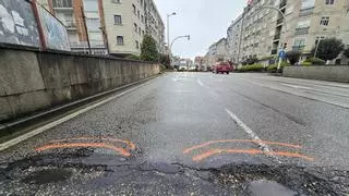 Los socavones en el asfalto con los que debes tener cuidado en Vigo