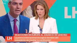 Silvia Intxaurrondo, tajante en TVE por Sánchez: "No podemos tragar con el pseudoperiodismo de los bulos"