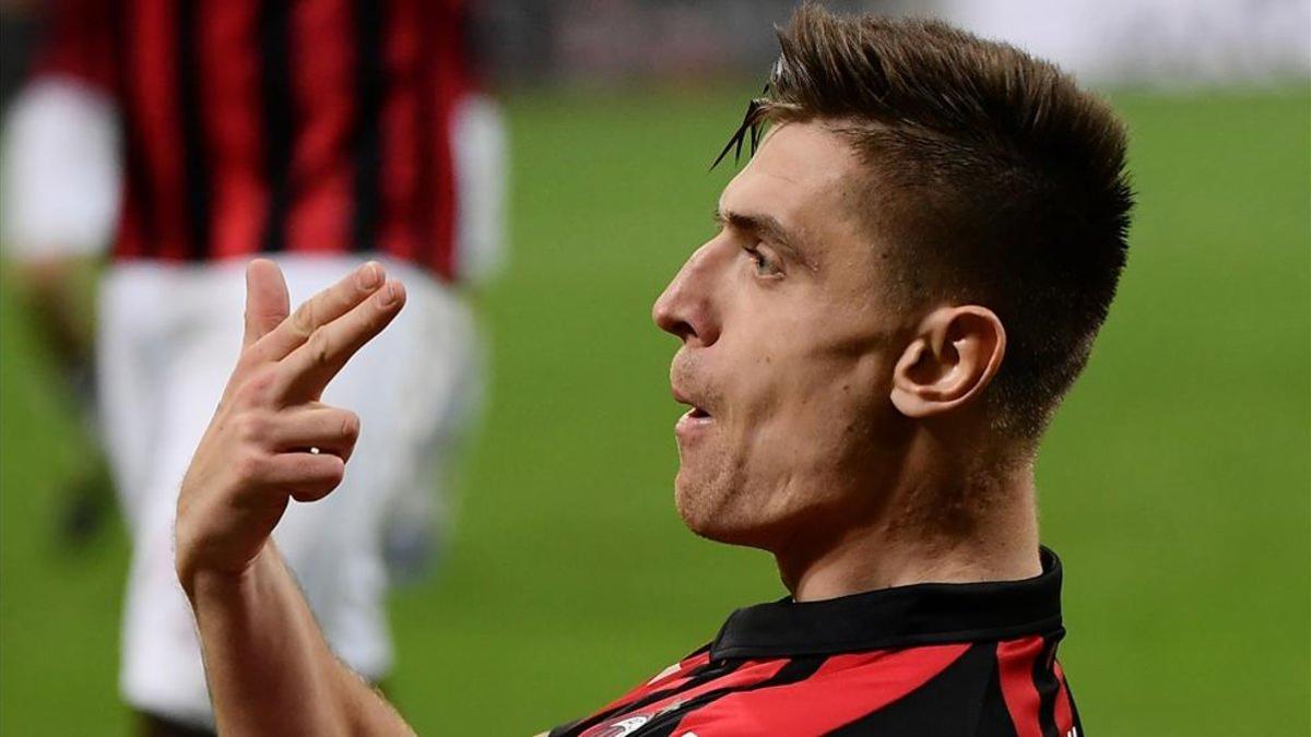 Piatek abrió la cuenta para el Milan