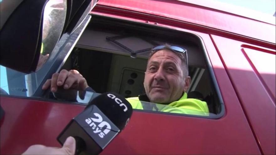 El trànsit de camions es multiplica al Berguedà pel tall de la Jonquera