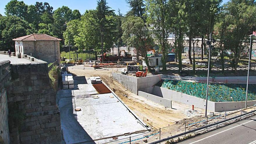 Así se ve desde el Puente Viejo la zona en obras. // I. OSORIO