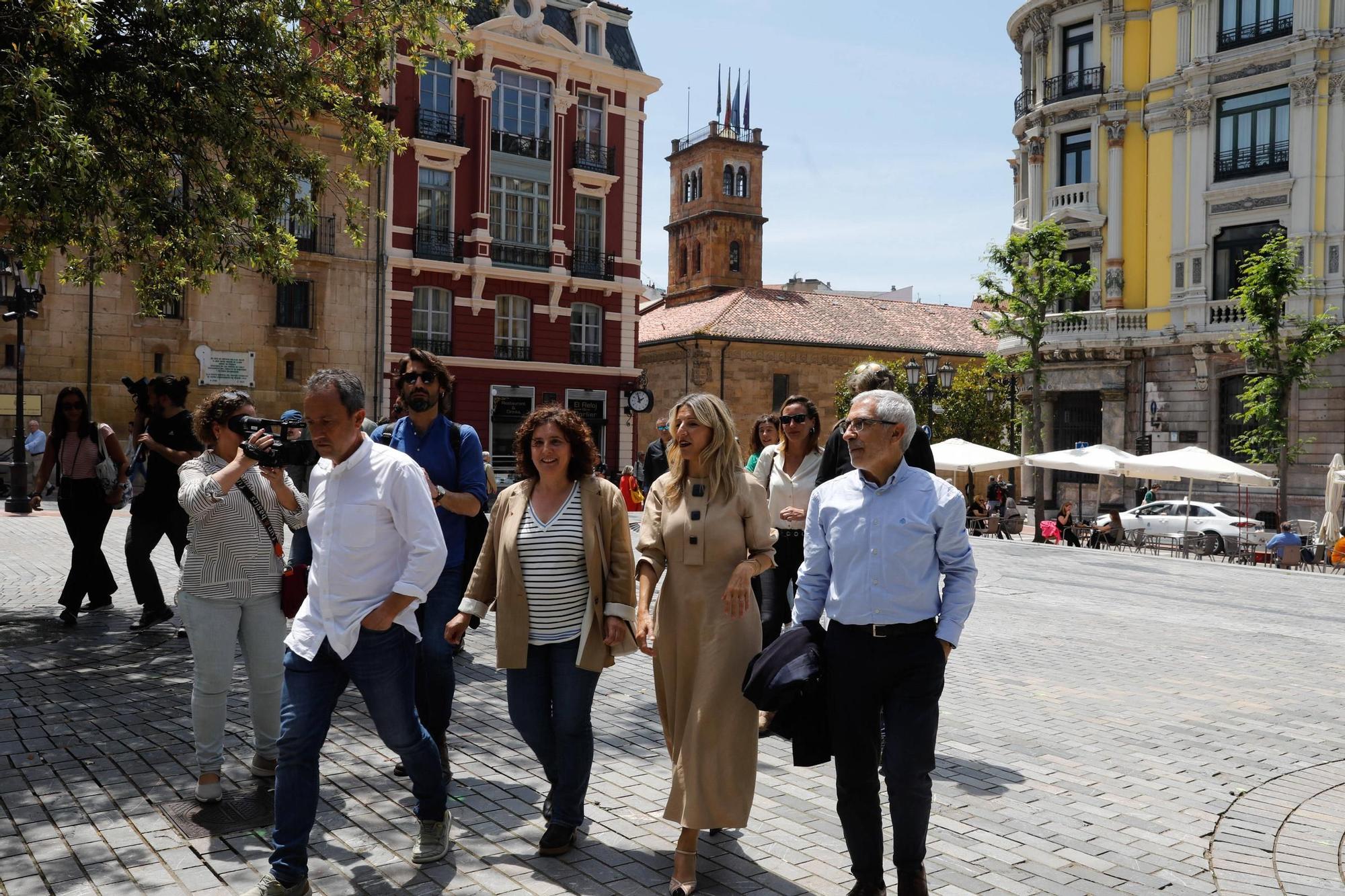 EN IMÁGENES: así ha sido la visita de Yolanda Díaz en Asturias