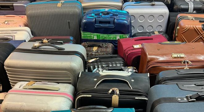 Maletas perdidas en aeropuertos que salen a la venta en el portal Delivrd.