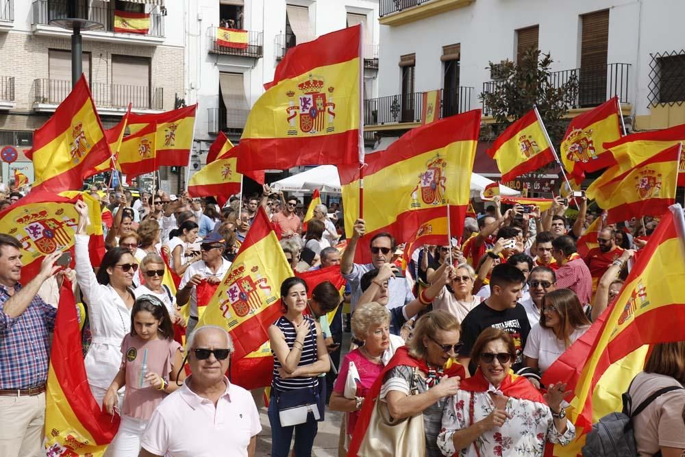 Concentraciones en Córdoba y en varios puntos de la provincia en defensa de España.