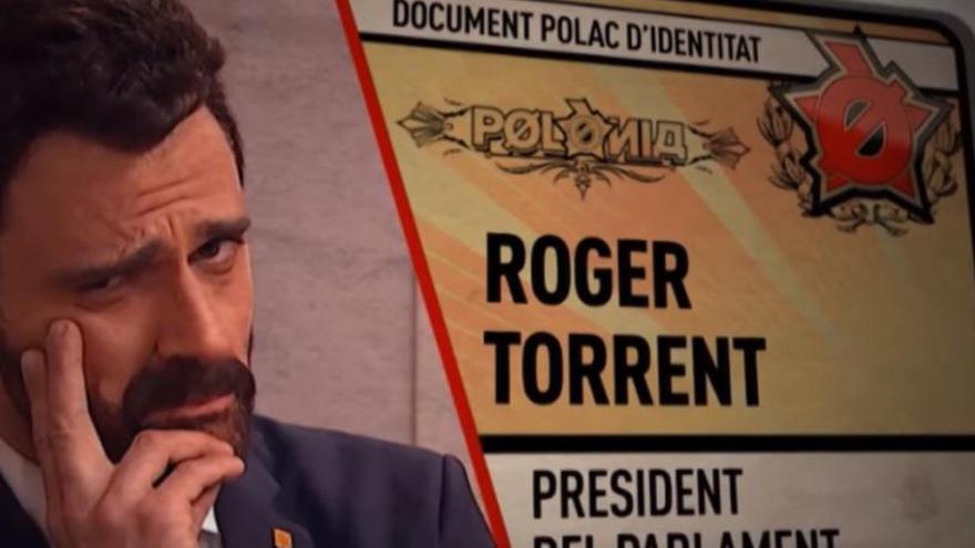 VÍDEO: Així va ser el debut del doble de Roger Torrent a «Polònia»