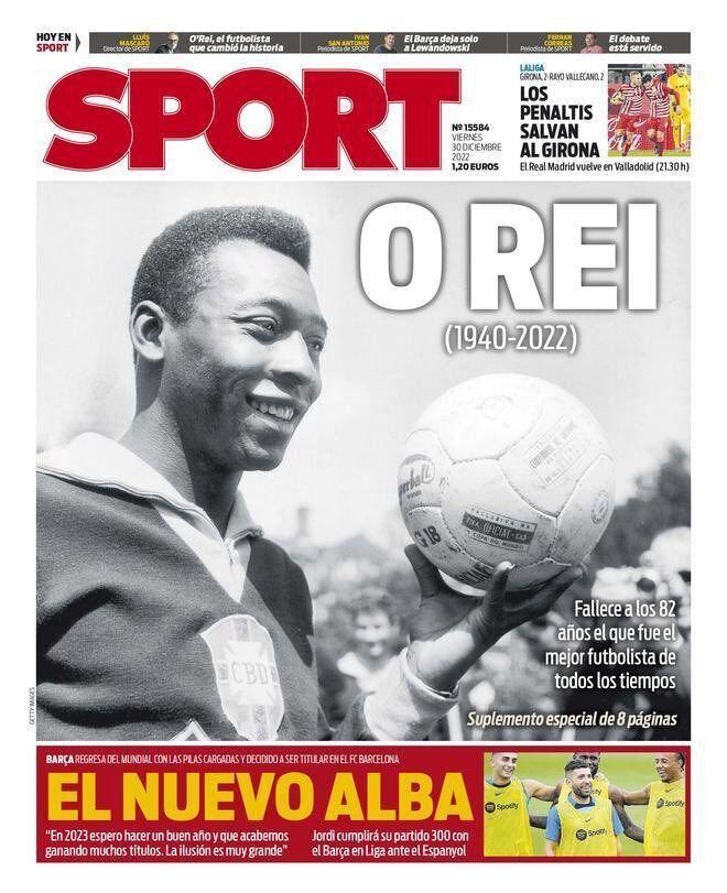 La prensa mundial llora la muerte de Pelé