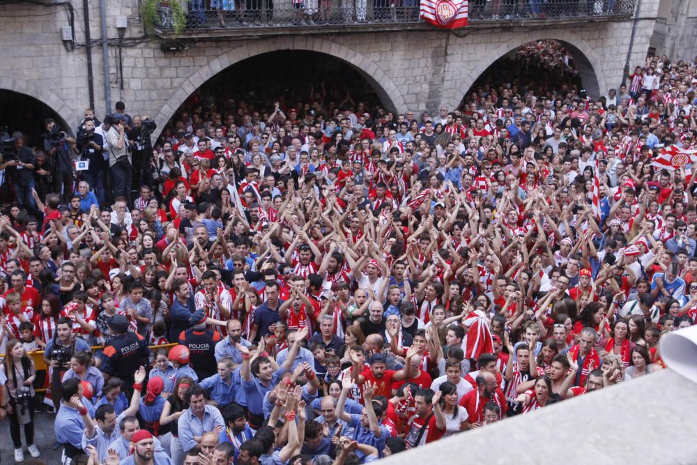 Rua de celebració de l'ascens del Girona