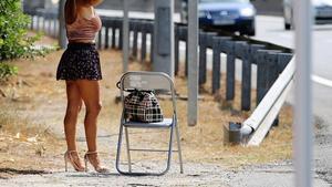 Prostitución en una carretera, en una imagen de archivo.