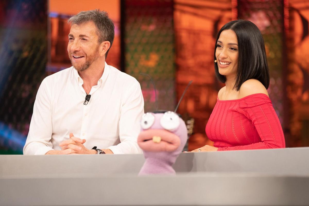 Chanel Terrero y Pablo Motos en 'El Hormiguero'