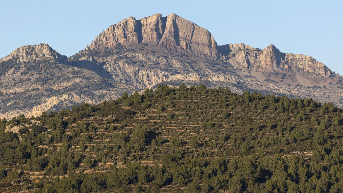 Vistas del Penyagolosa a la salida del pueblo