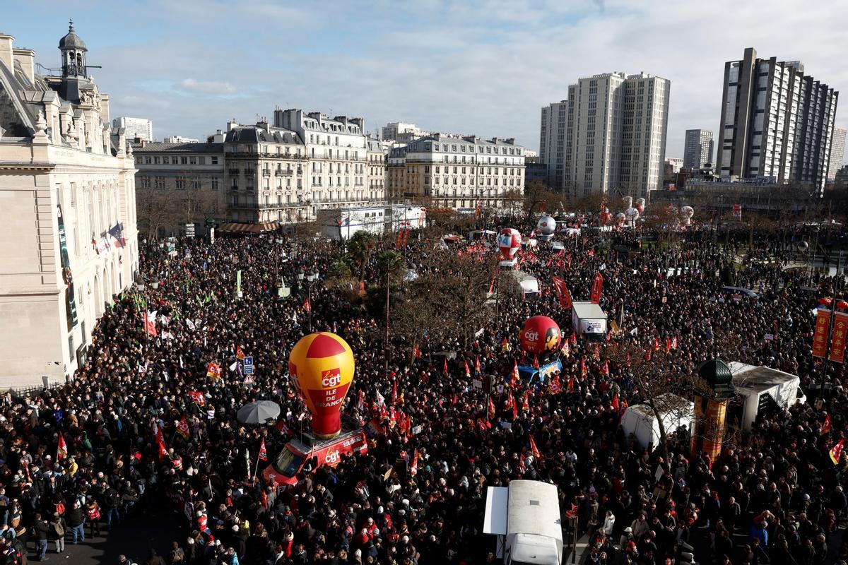 Segundo día de huelgas y manifestaciones en Francia