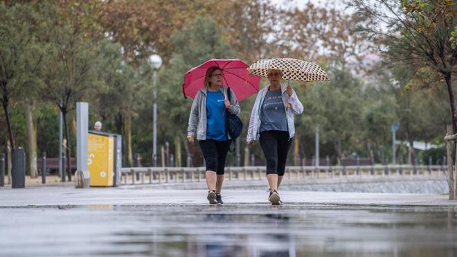 Lluvia en Barcelona