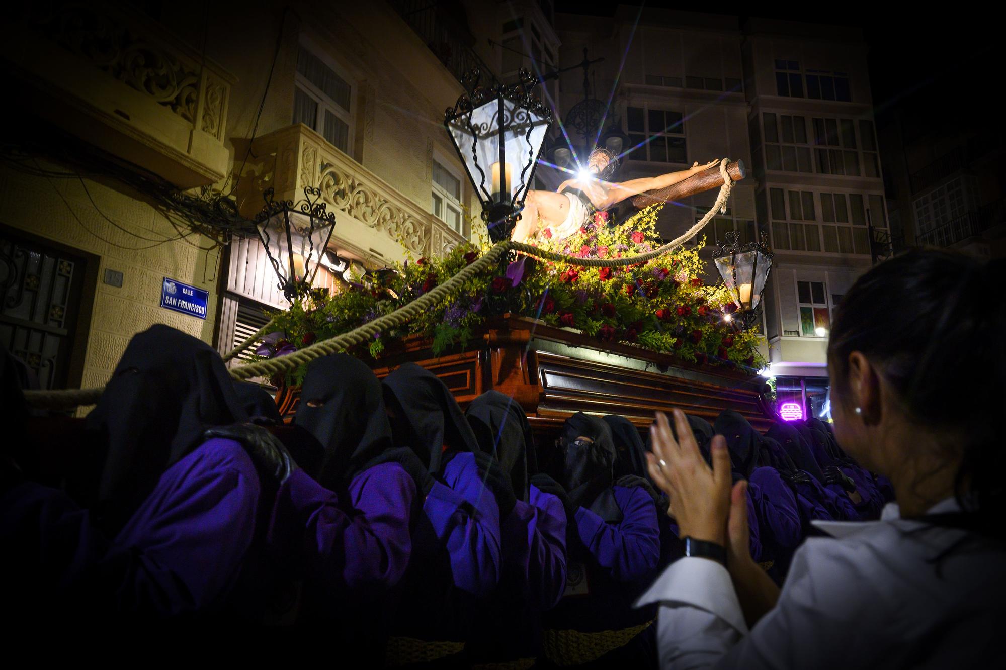 Viacrucis penitencial del Cristo del Socorro en Cartagena