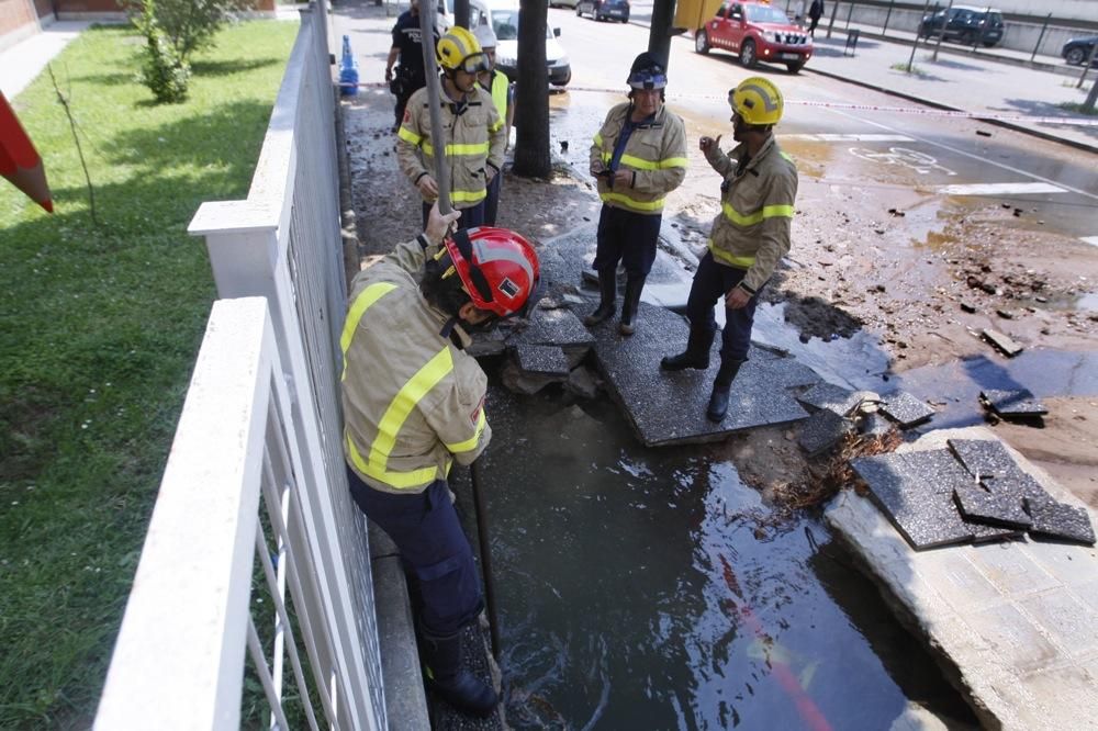 Inundació del Carrer Migdia de Girona