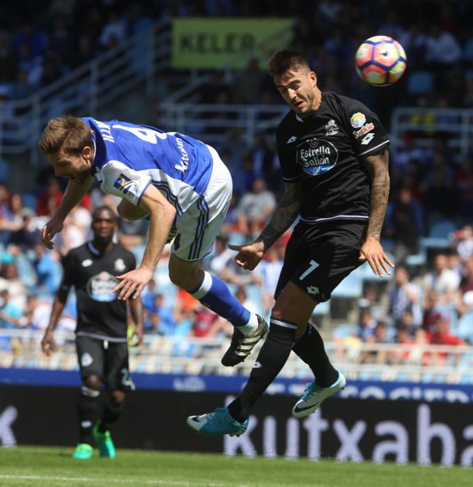 El Dépor cae ante la Real en Anoeta