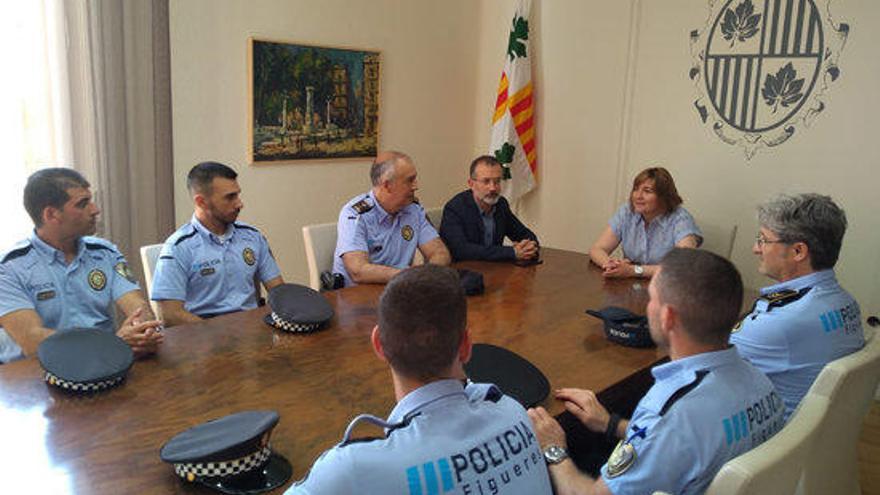 Reunió del Govern amb els nous efectius de la Guàrdia Urbana.