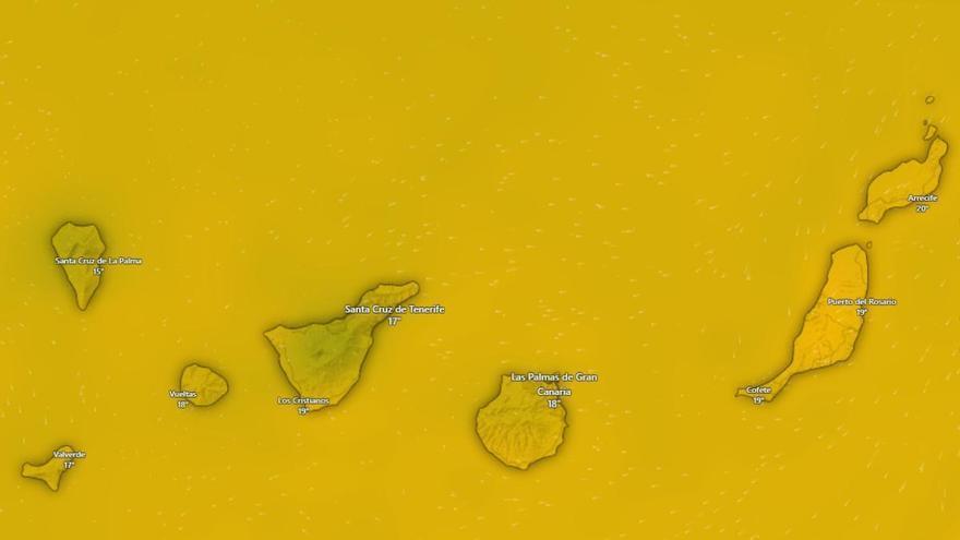 Canarias seguirá con tiempo inestable este miércoles: lluvia, calima y menos calor
