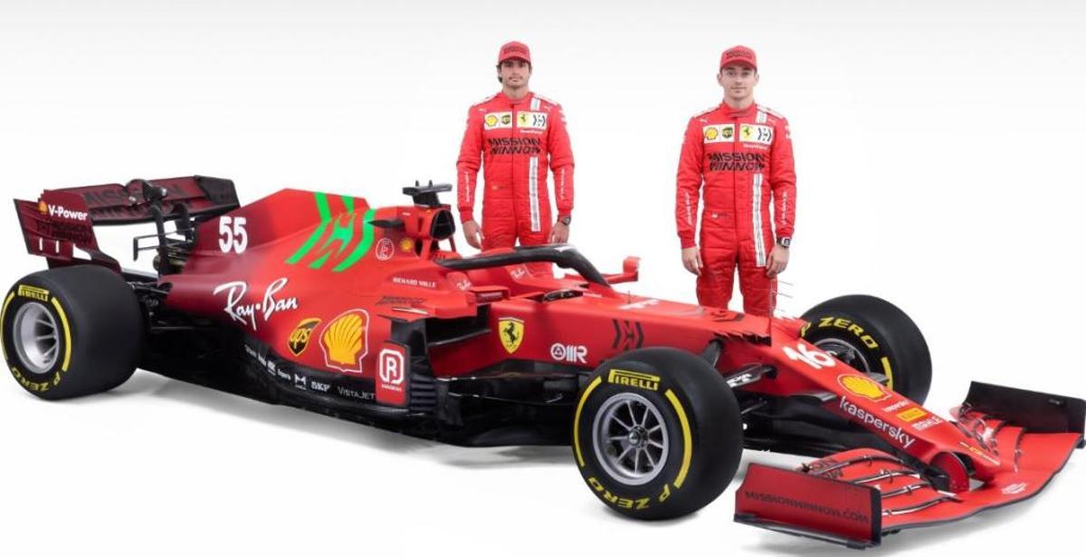 El Ferrari más verde para Sainz y Leclerc