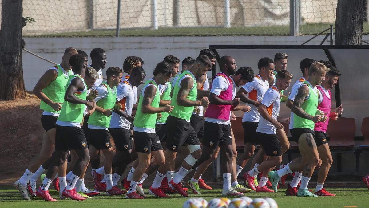 Así ha sido el entrenamiento de hoy del Valencia CF