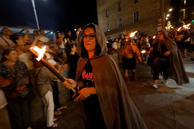 Noche mágica en un caluroso San Xoán en Galicia