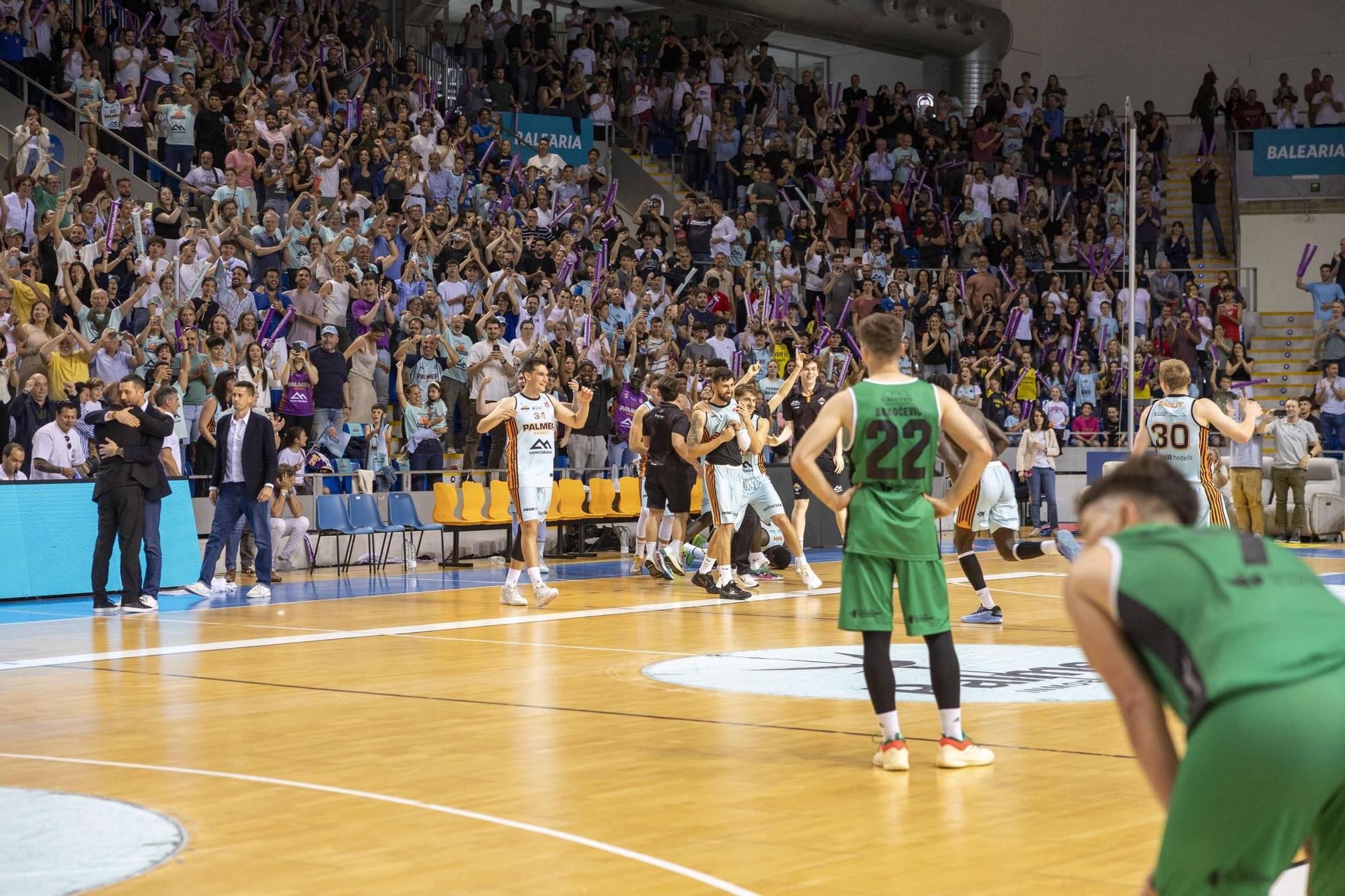 Así ha sido la fiesta del Palmer Basket Mallorca Palma tras ascender a Primera FEB