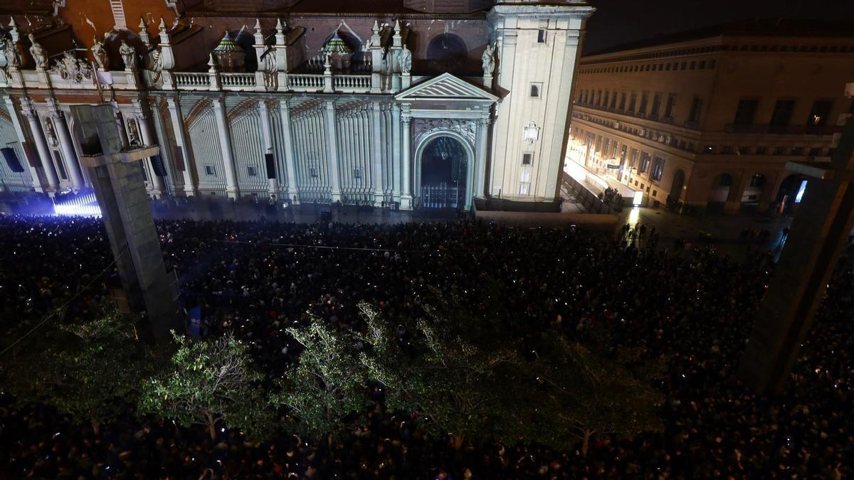 El 'Monumental Tour' llenó la Plaza del Pilar de Zaragoza el pasado año.