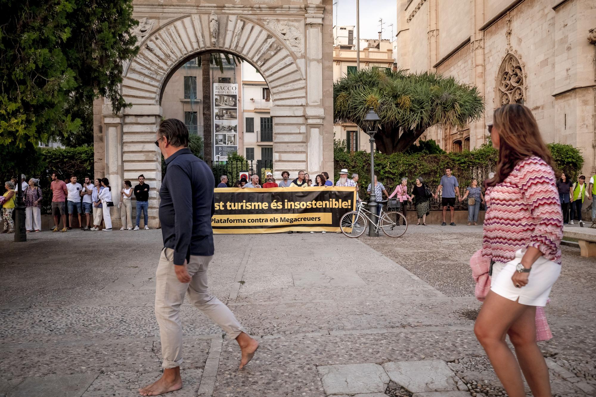 Demonstration gegen Massentourismus auf Mallorca