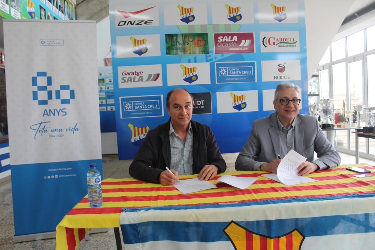 La signatura de l'acord ha tingut lloc a l'Estadi de Vilatenim