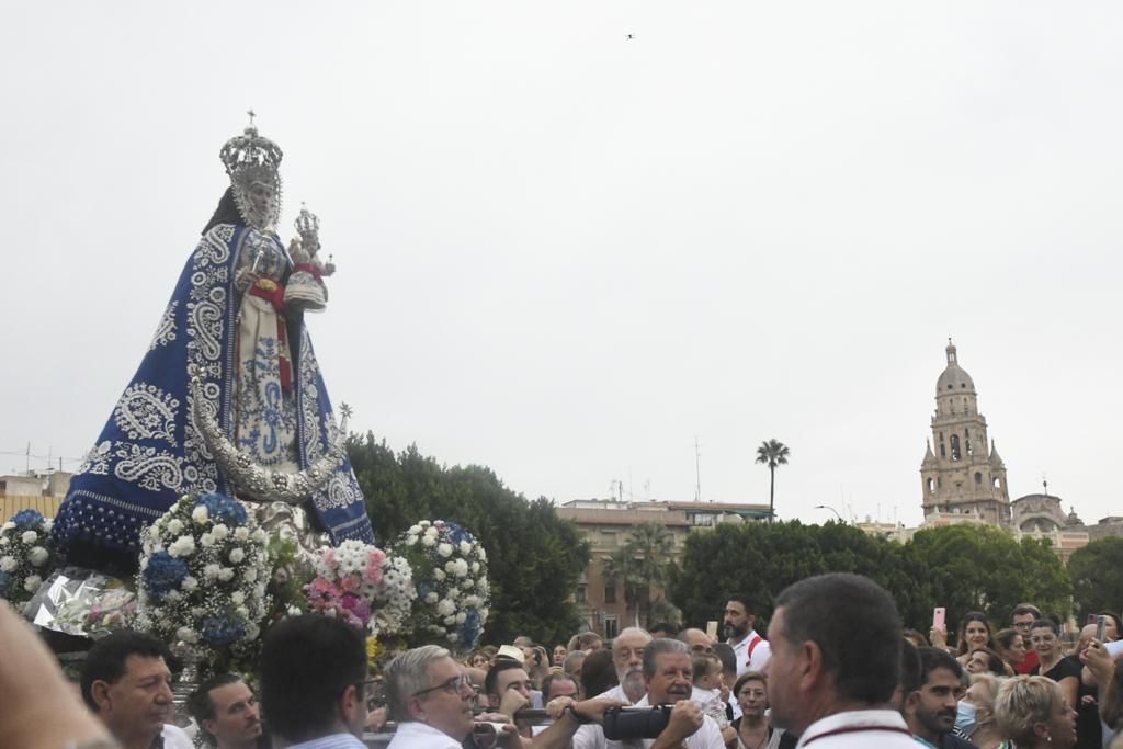 Romería de Murcia: primer tramo del recorrido de la Fuensanta