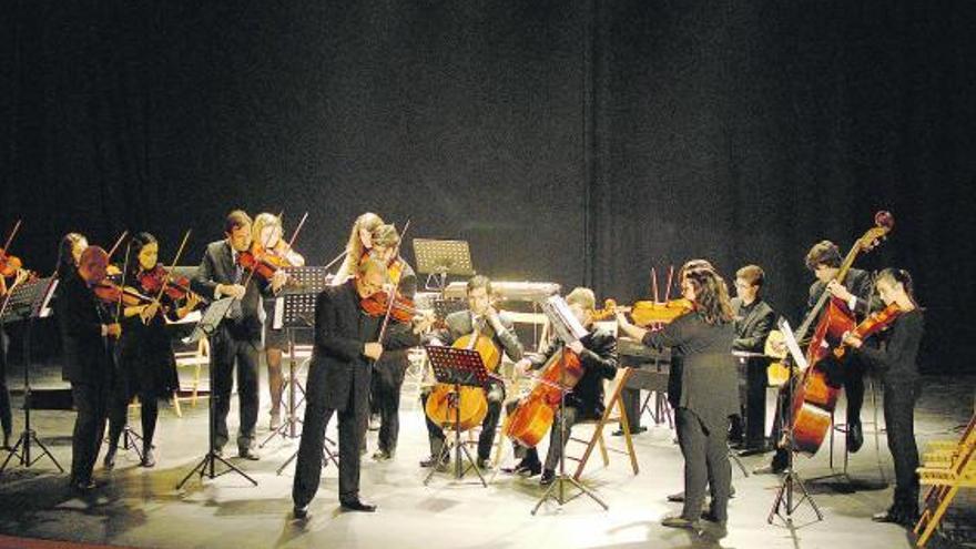 El concierto del Ensemble Ars Mundi en el auditorio de Mieres.