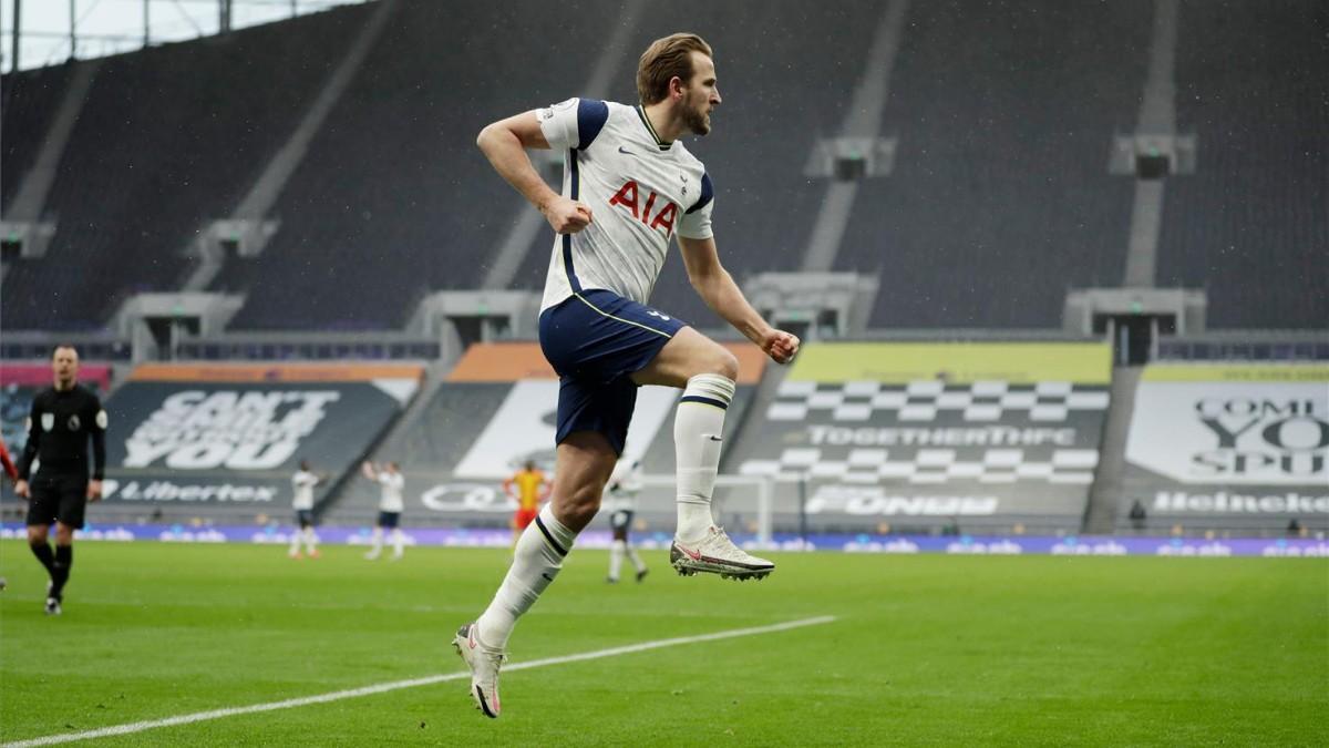 Kane celebra su gol ante el West Bromwich.