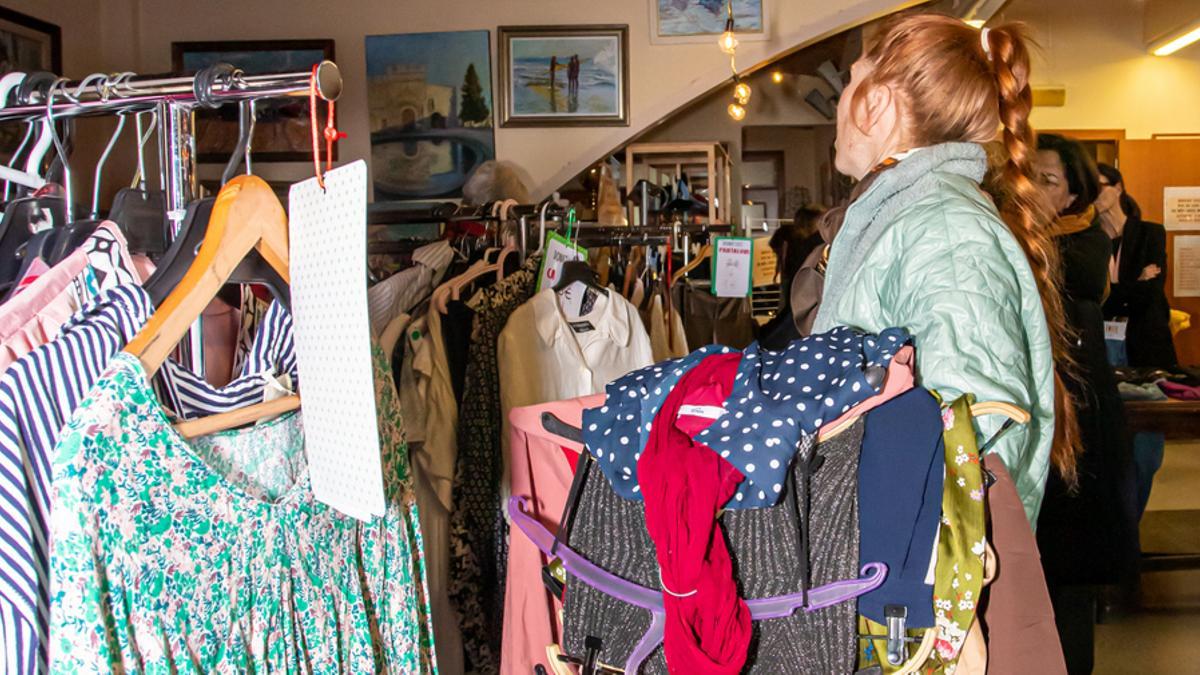 El mercat solidari que es va celebrar a Blanes.