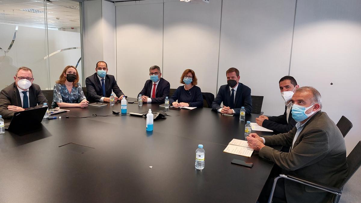 Participantes en la reunión celebrada para cerrar los flecos del proyecto.