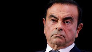 FILE PHOTO - Carlos Ghosn  chairman and CEO of the Renault-Nissan-Mitsubishi Alliance  attends the Tomorrow In Motion event on the eve of press day at the Paris Auto Show  in Paris  France  October 1  2018   REUTERS Regis Duvignau File Photo