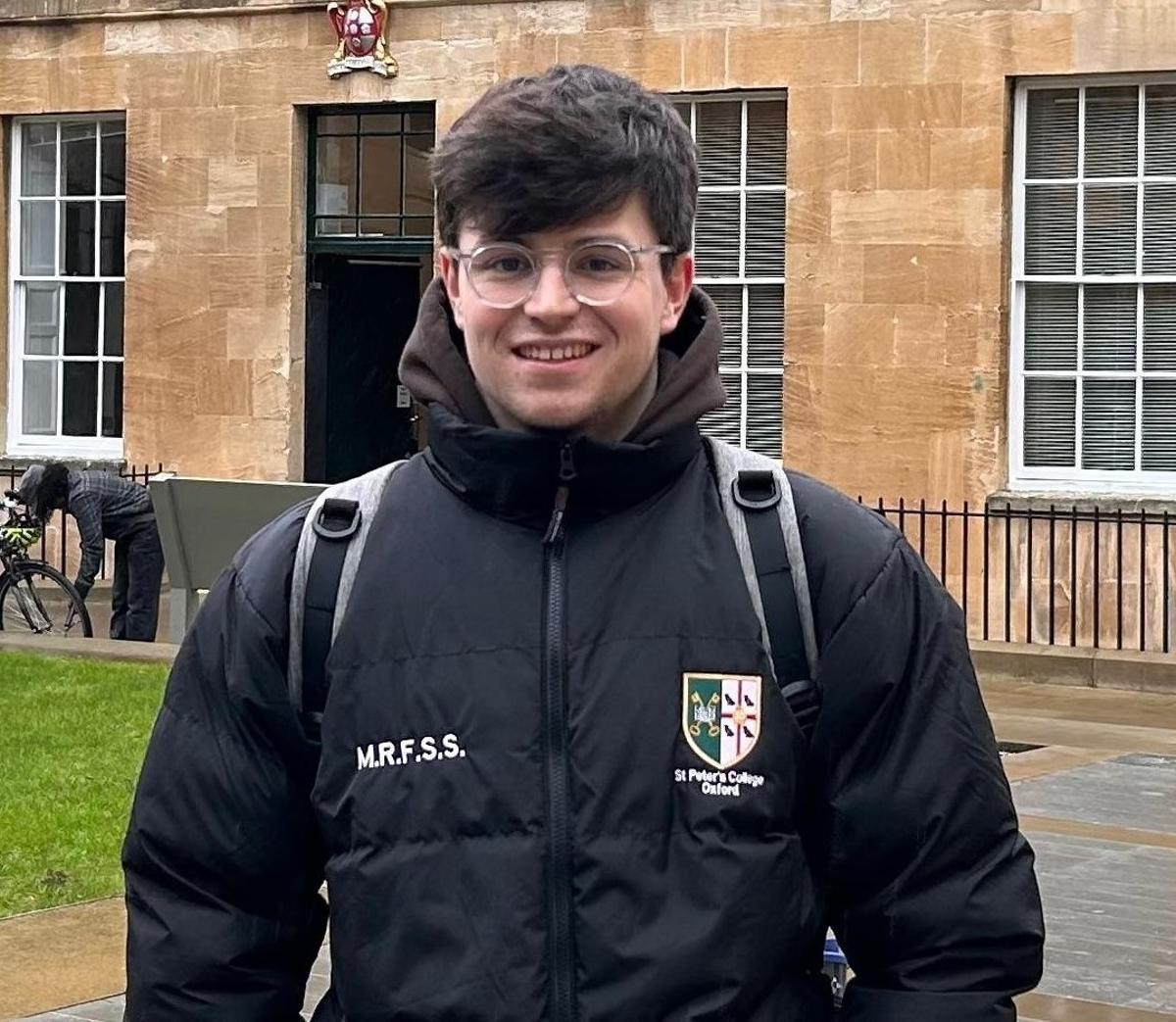 Manuel Rico cursa o último ano do máter na Universidade de Oxford