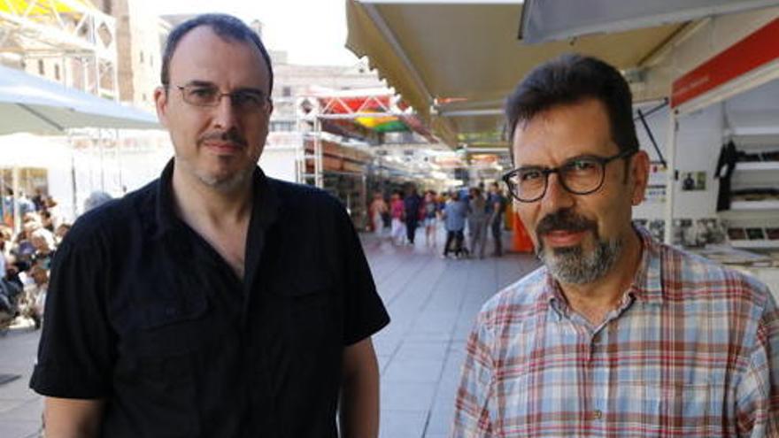 Els professors Jordi Julià i Pere Ballart.