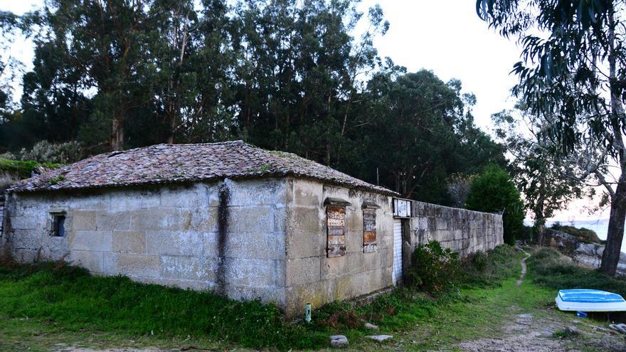 La salazón de Mourisca, en Bueu. Su estado antes de la restauración
