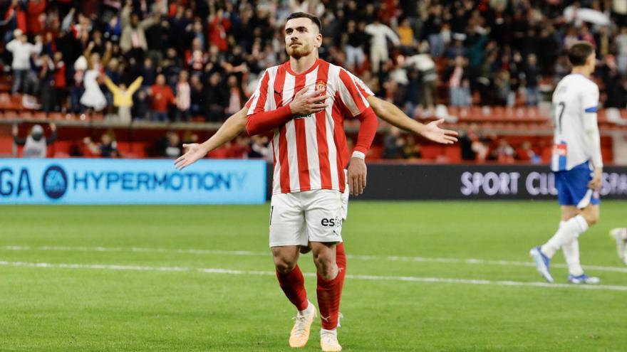 El Sporting sigue imparable: triunfo ante el Espanyol (2-0) y tercero en la tabla