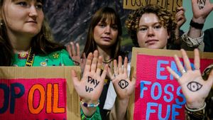 Manifestantes reclaman movilizar más finanzas climáticas durante una protesta celebrada en la cumbre del clima de Bakú.