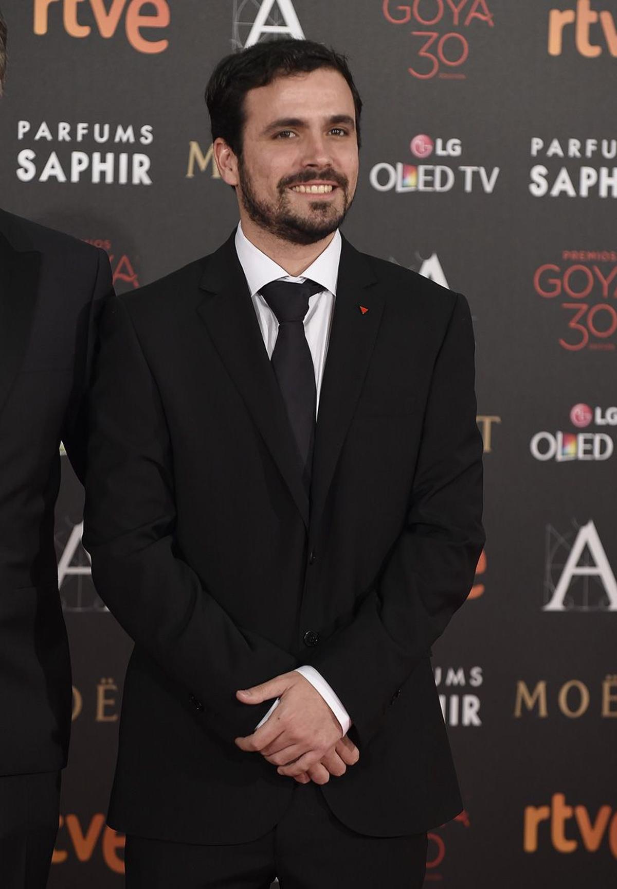 Alberto Garzón en los Premios Goya 2016