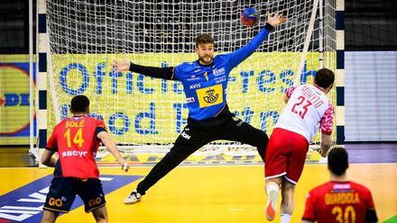 Gonzalo Pérez de Vargas, durante el duelo ante Polonia