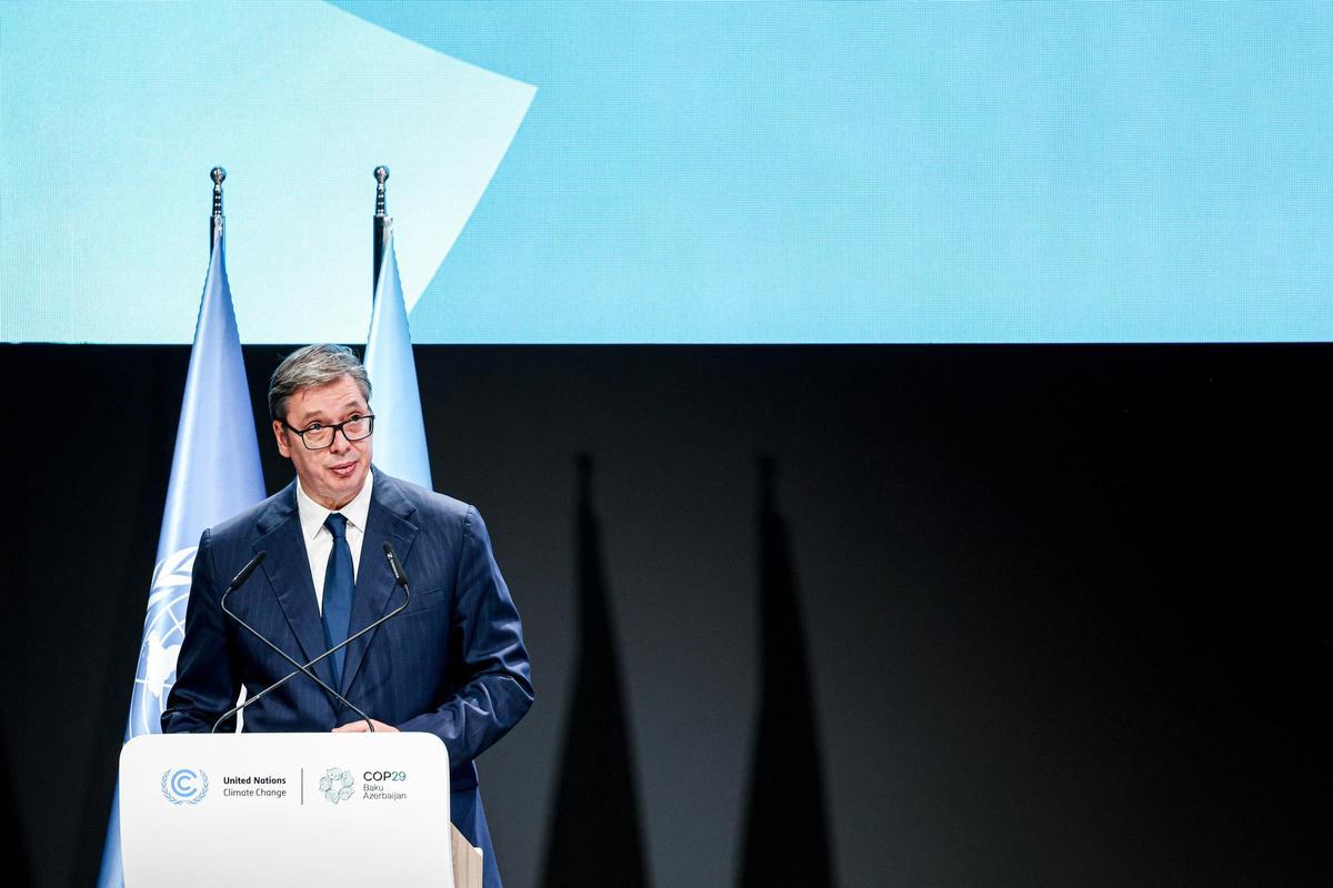Archivo - Imagen de archivo del presidente de Serbia, Aleksander Vucic