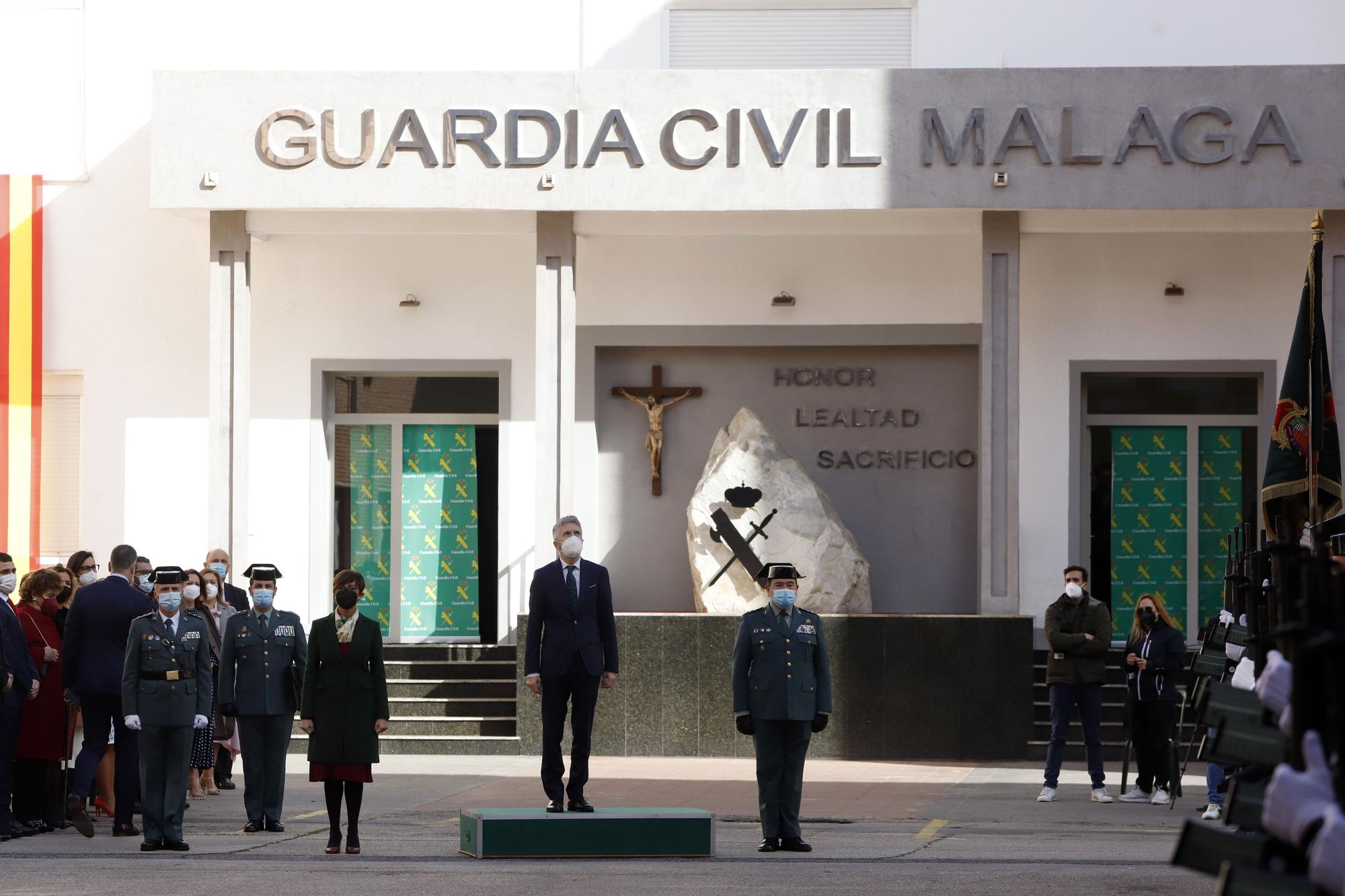 Toma de posesión del coronel Roberto Blanes de la Comandancia de la Guardia Civil de Málaga