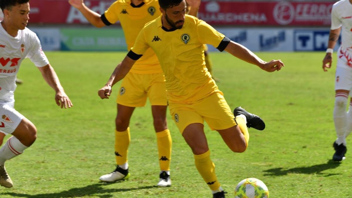 Diego Benito durante el partido
