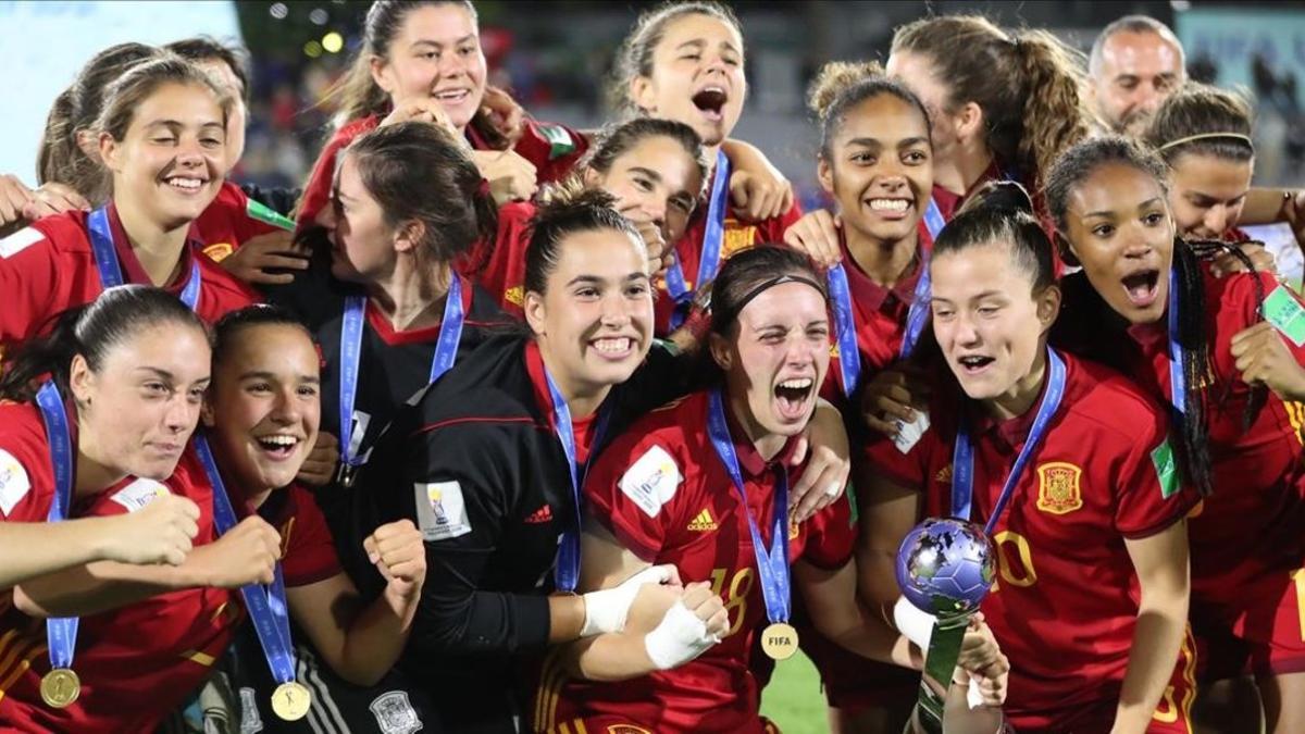 La selección española sub-17, flamante campeona del mundo de fútbol.