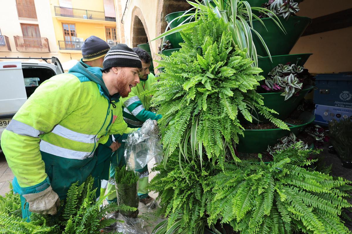 Fotogalería I Vila-real instala su árbol de Navidad más sostenible en la plaza de la Vila