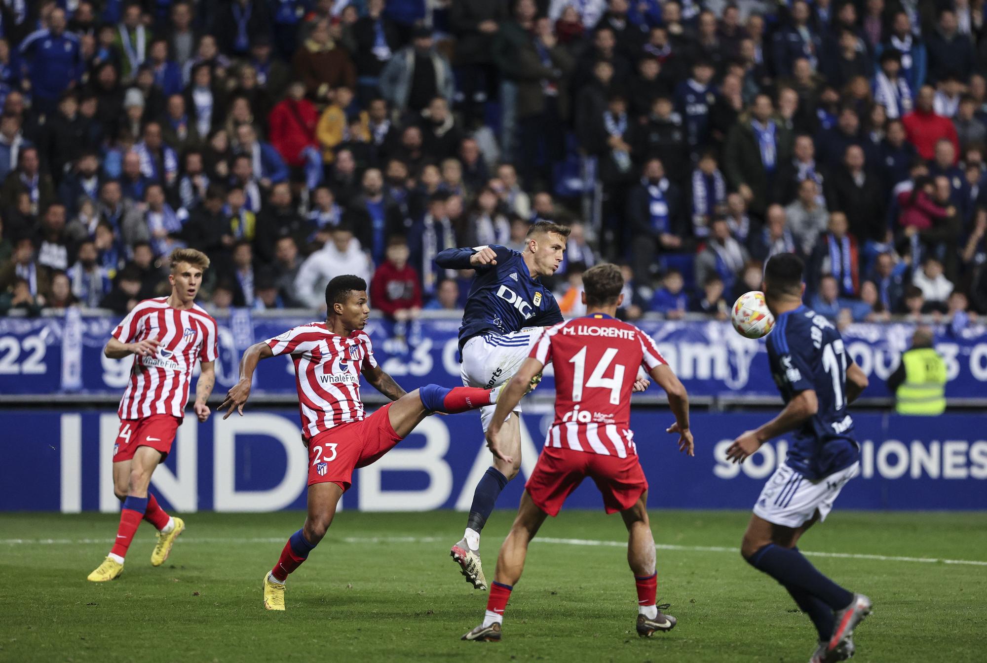 En imágenes: así fue el duelo copero entre el Real Oviedo y el Atlético de Madrid