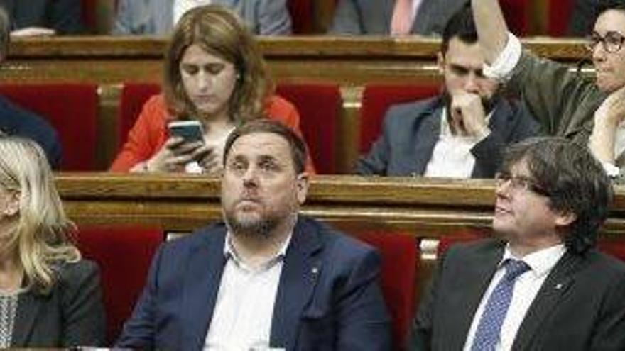 Membres del Govern, a la sessió de control d&#039;aquesta setmana