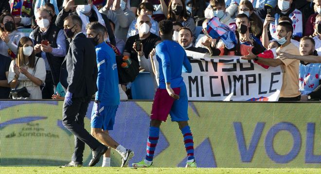 Las imágenes que más duelen: Ansu se lesionó ante el Celta