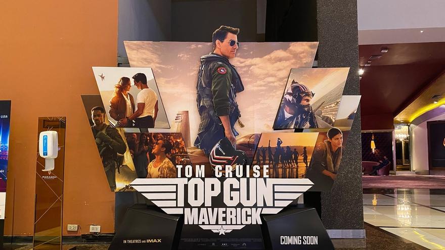 Cartel de la película &#039;Top Gun: Maverick&#039;, la campeona de la taquilla.